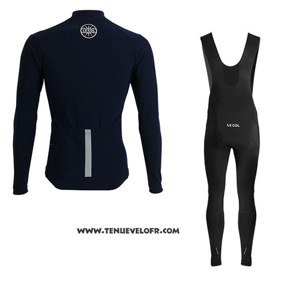 2019 Maillot Ciclismo Lecol Bleu Manches Longues et Cuissard